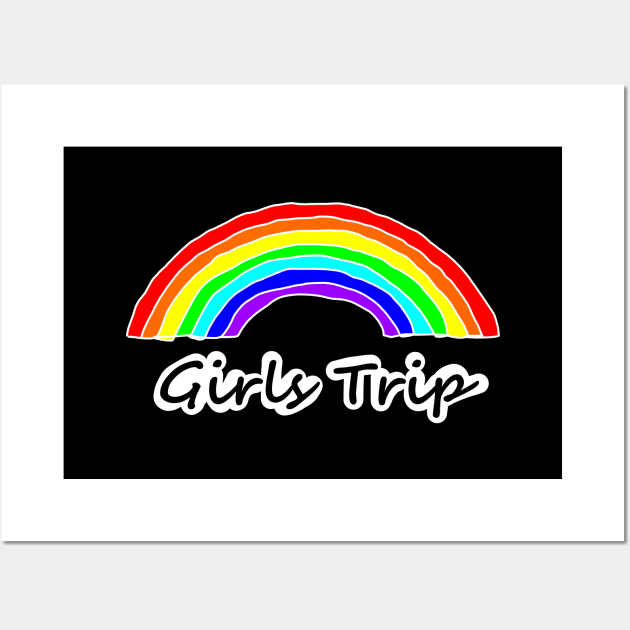 Rainbow Girls Trip Wall Art by ellenhenryart